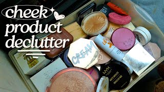 cheek product declutter [upl. by Terrence]