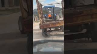 Dilapidated tire fails to stop truck in San Felipe Guanajuato [upl. by Sharity612]