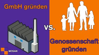 GmbH gründen vs Genossenschaft gründen  Kosten Vorteile Ablauf Steuern sparen  Mosaik EWIV [upl. by Abagael442]