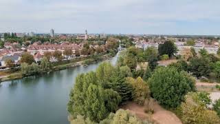 Germany BadenWurtemberg Kehl view from the tower [upl. by Boyce]