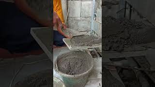 installation of exposed andesite stone [upl. by Ahsilram366]