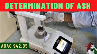 Determination of Ash Content Total MineralsA Complete Procedure AOAC 94205 [upl. by Wallas7]