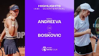 Mirra Andreeva vs Lea Boskovic  2024 Iasi Quarterfinal  WTA Match Highlights [upl. by Angelis952]