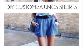 DIY Customiza unos shorts [upl. by Waldo]