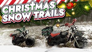 Massimo MB200S Mudstar amp Mini Baja ride our snow track w CHRISTMAS lights 🎄 Updates amp Upgrades  4K [upl. by Ahsertal]