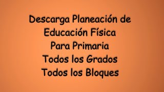 Descarga Planeación EduFi Para PrimariaTodo Un Ciclo Escolar [upl. by Dorsey]