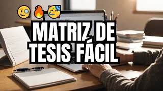 🚨 ¿Cómo hacer la MATRIZ de Consistencia de la TESIS con IA✨ [upl. by Ahsinotna]