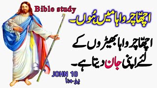 Urdu bible study  JOHN CHAPTER 10  Tilawat e kalam e pak  Aj ki Injeel E Muqaddas  kalam E pa [upl. by Ynohtnaeoj]