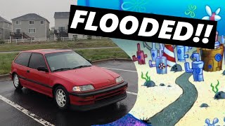 MY EF HATCH HAS MOLD  Fixing water leaks in my 1989 civic SI [upl. by Ailaham532]