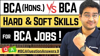 💥BCA Hons Or Just BCA Get BCA Jobs Work on Hard Skills amp Soft Skills bca BCAQuestionsAnswers9 [upl. by Anivad]