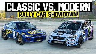 What’s Faster Older Rally Car OR New Rally Car Ken Block Compares GC8 VS 2021 Subaru WRX STI [upl. by Arodoet]