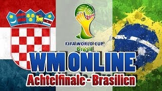 FIFA 14  WM Online 2014 PS3 KROATIEN  Achtelfinale Brasilien  WM2014 [upl. by Adnilab9]