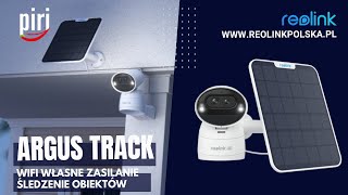 Kamera Wifi Reolink Argus Track 8Mpx 4K obrotowa z funkcją śledzenia obiektów z własnym zasilaniem [upl. by Purvis406]