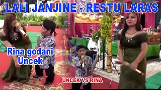 RINA VS UNCEK  Guyonanne Rina Ngejak Bobok Uncek LALI JANJINE  RESTU LARAS [upl. by Glad]