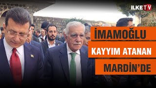 CANLI  İmamoğlu yerlerine kayyım atanan Mardin Belediyesinin eş başkanlarını ziyaret etti [upl. by Wymore698]