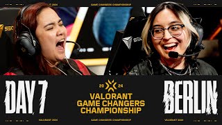 VALORANT Game Changers Championship  Lower Semifinal  Day 7 [upl. by Nylssej]