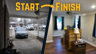 Converting a Carport Into a Bedroom  Start to Finish [upl. by Auoh]