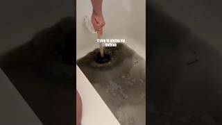 Trying to unclog my bathtub It drains a bit quicker but it still takes so long Any tips [upl. by Eicats]