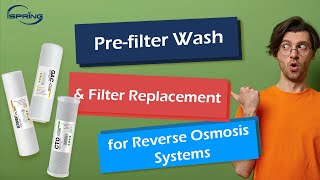 How to Perform Prefilter Wash amp Filter Replacement for iSpring Reverse Osmosis Systems  Easy DIY [upl. by Neona645]