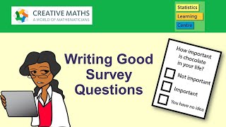 Writing Good Survey Questions  Statistics Help [upl. by Zsazsa]