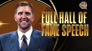 Dirk Nowitzki  Hall of Fame Enshrinement Speech [upl. by Ojyllek]