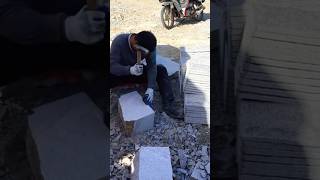 Natural stone tiles processing stone cutting for construction tiles [upl. by Adnov]