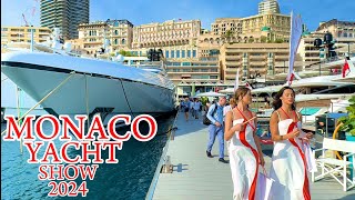 SPECTACULAR MONACO YACHT SHOW 2024  DAY 1 emmansvlogfr [upl. by Cohette203]