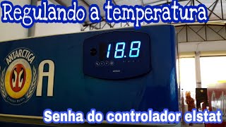 Regulando a temperatura da cervejeira controlador elstat Ambev Antárctica [upl. by Haeluj]