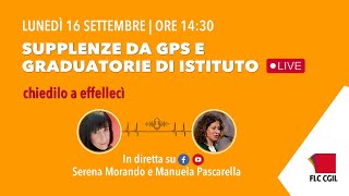 Chiedilo a effellecì supplenze da GPS e graduatorie di istituto docenti [upl. by Autumn127]