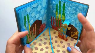 In fondo al mar 🐠🦀🪸 Popup Book  Tutorial popupbook school diy artistbooking [upl. by Epstein]