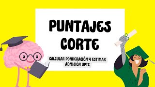 Puntajes de Corte y Ponderados UPTC [upl. by Ennahgem42]