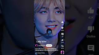 lady killer Romeo 🔥🥵 Kimtaehyung Jeonjungkook Jimin bts trending shorts ytshorts [upl. by Yrrem784]