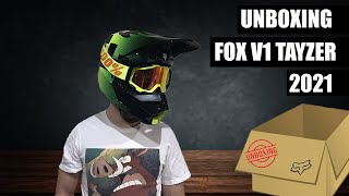 Fox V1Helmet UNBOXING  GOOGLES 100 [upl. by Eiznekam244]