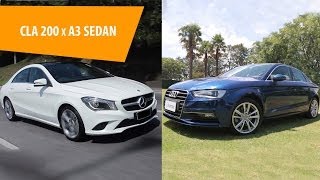 Qual sua escolha entre MB CLA e Audi A3 Sedan [upl. by Acisse]