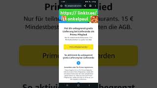 Unbegrenzte Gratis Lieferung bei Lieferando mit Amazon Prime 🍕🚀 [upl. by Sparks]