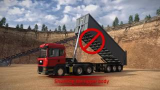 How to operate a tipper  avoid serious accidents [upl. by Gualterio]