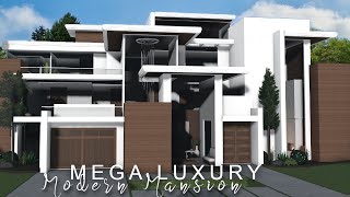 Bloxburg Mega Luxury Modern Mansion  No Large Plot ROBLOX bloxburg [upl. by Elahcim]