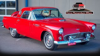 1956 Ford Thunderbird FOR SALE 292 V8 YBlock 3 Speed Manual Upgraded Power Steering Rack and Pinon [upl. by Tirreg137]