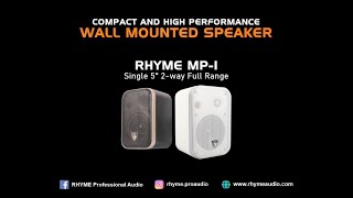 Pengaplikasian RHYME Professional Audio MP1 Wall Mounted Speaker Dari Sinar Baja Electric [upl. by Blank]