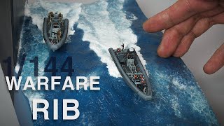 Making Warfare RIB Boat Water Diorama [upl. by Lucie50]