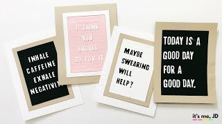 DIY Letter Board Cards and Paper Crafts Ideas [upl. by Tish]