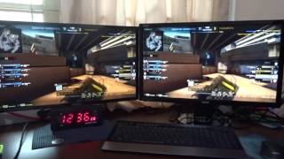 CSGO  144Hz vs 60Hz Monitor performance in realtime environment [upl. by Cedric]