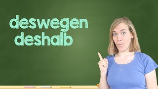 How to Say quotThats whyquot  deswegen • deshalb • darum • daher  B1B2 mit Jenny [upl. by Ebarta998]