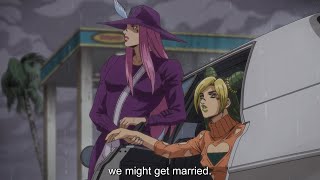 Jojo Stone Ocean Part 3 Ending Scene  Emporio Meets Jolyne Irene After Pucci Reset the Universe [upl. by Yatnohs111]