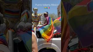 🏳️‍🌈Pride parade in Puerto Vallarta Mexico 🇲🇽 shorts travel pride city mexico [upl. by Nolur682]