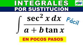 INTEGRAL POR SUSTITUCIÓN Ejercicio 28 [upl. by Nomsed]