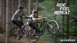 RIDE FEEL REPEAT  Rockrider FEEL 900S le nouveau VTT trail de Decathlon [upl. by Ayomat]