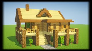 TUTO PETITE MAISON DE SURVIE EN BOIS FACILE A FAIRE  MINECRAFT [upl. by Diahann]