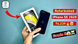 Unboxing Apple iPhone SE 2020 ₹4239 🤯🔥  Grade E  Cashify Supersale  Full Review [upl. by Ahsimit696]