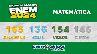 Gabarito ENEM 2024 CHROMOS  Prova Amarela Questão 163  Matemática [upl. by Acenes]